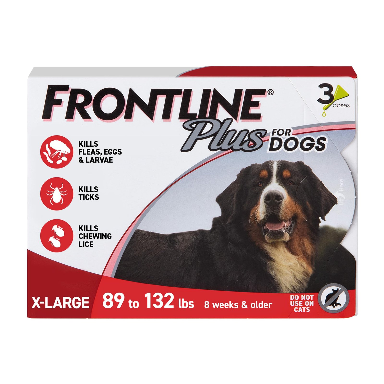 Frontline Plus for Extra Large Dogs 88-132 lbs (40-60 kg) - Red