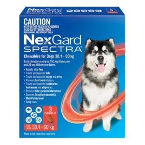 Nexgard Spectra for Extra-Large Dogs - Red Pack </br> <strong> (66 - 130 lbs) (30 - 60 kg)</strong>