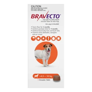 Bravecto Chew For Small Dogs - Orange </br><strong>(9.9-22 lbs) (4-10 kg)</strong>