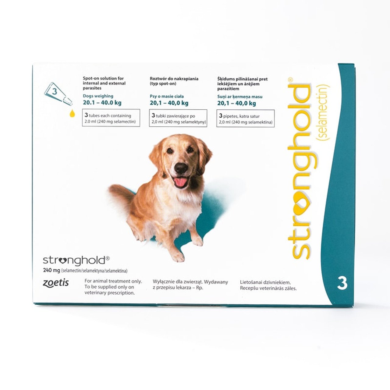 Stronghold Teal For Dogs 44-88lbs (20-40kg)
