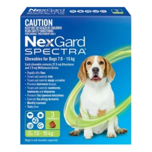 Nexgard Spectra for Medium Dogs - Green Pack (16 - 33 lbs) (7.5 - 15 kg)