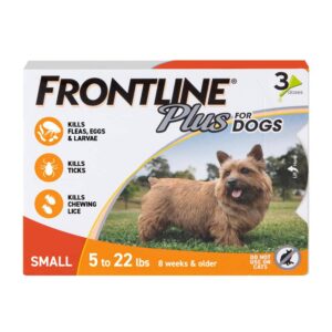 Frontline Plus for Small Dogs Under 22 lbs (10 kg) - Orange