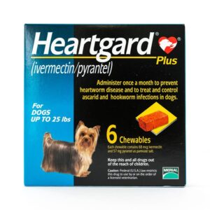 HeartGard Plus For Small Dogs - Under 25 lbs (11 kg) Blue Box