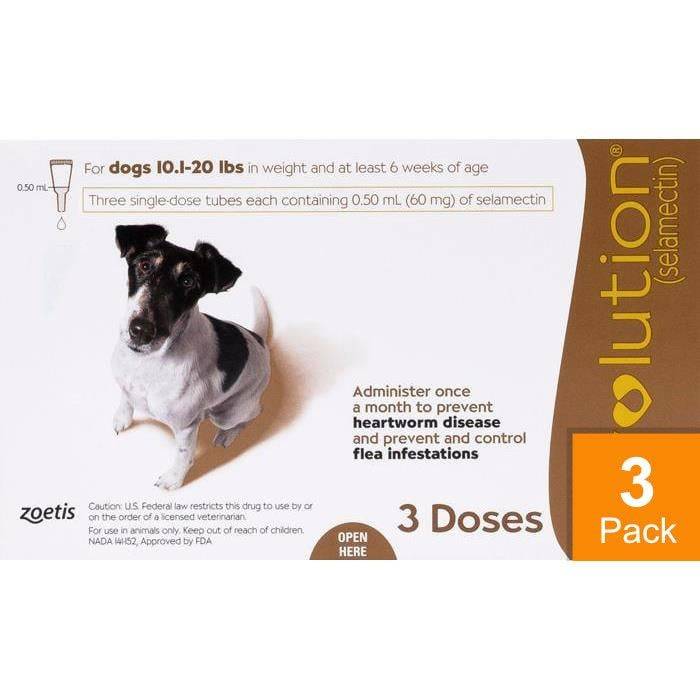 Revolution For Dogs 10-20lbs (5-10kg) (Brown)