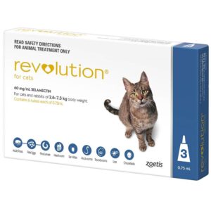 Revolution for Cats 5.7-15.5 lbs | Complete Flea, Tick & Parasite Protection