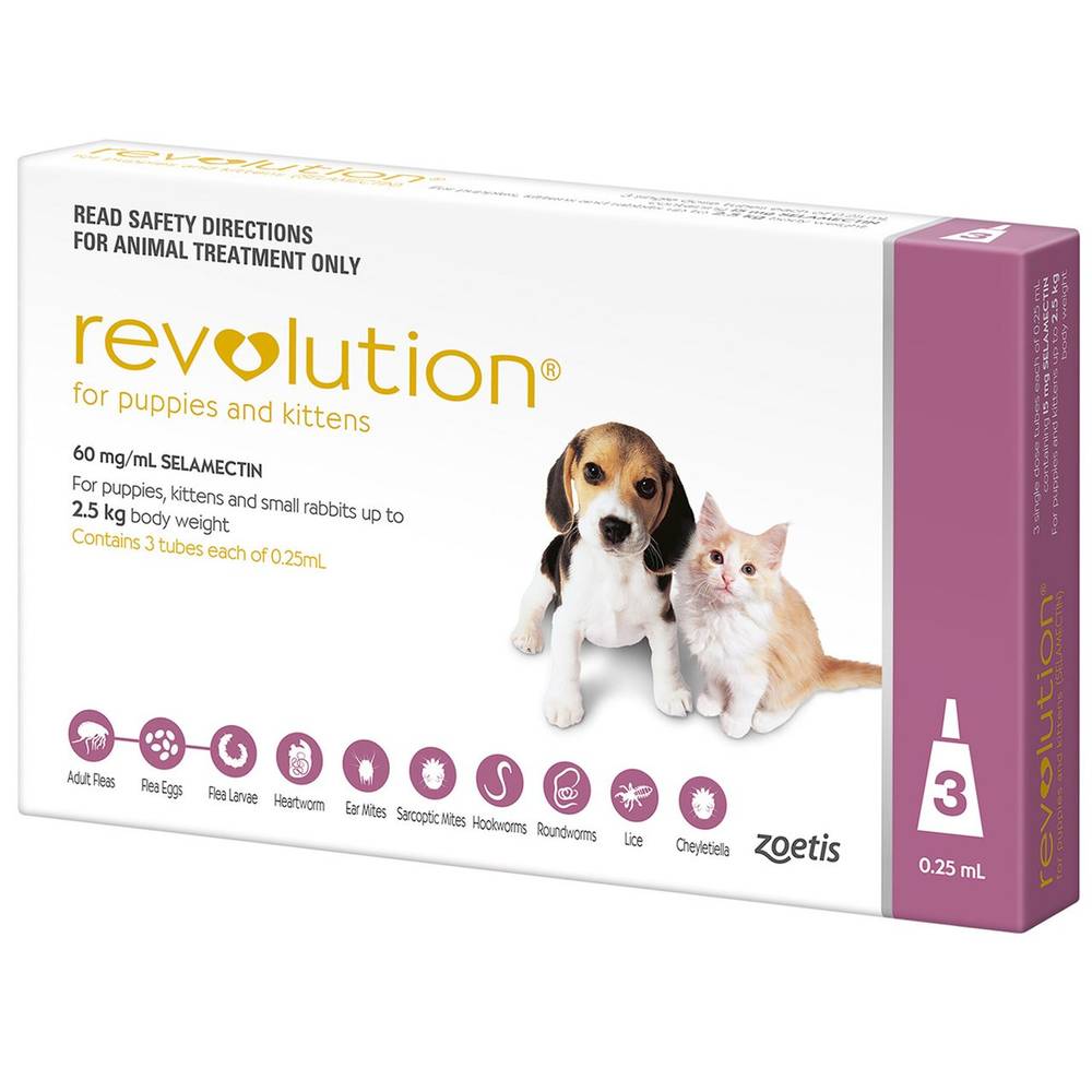 Revolution for Kittens & Puppies Under 5 lbs Flea, Tick & Parasite Protection
