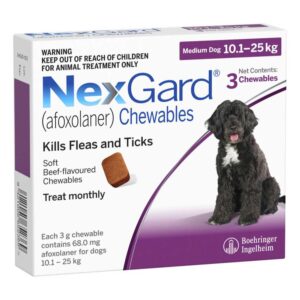 Nexgard Chewables for Large Dogs - Purple Pack 24-60 lbs (10-25 kg)
