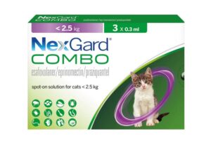 Nexgard Combo for Small Cats Under 5.5 lbs (2.5 kg) - Purple